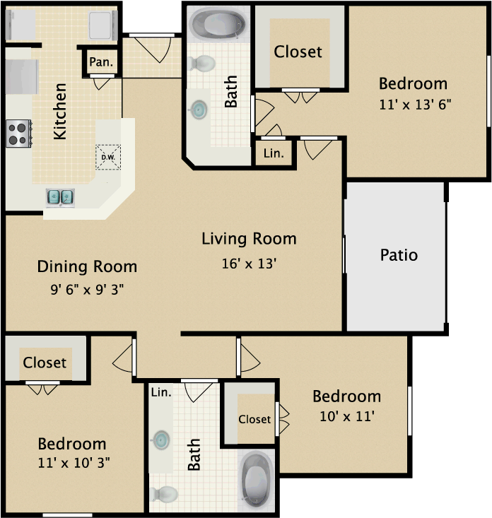 The Sea Eagle - Floor Plan (750x750), Png Download