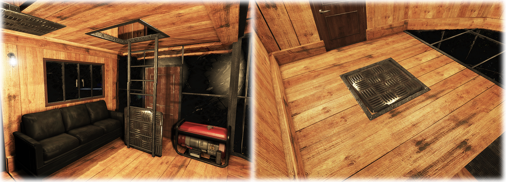 The Ladder Hatch Can Also Be Upgraded To Armor-plated - Bases De Subsistence (1680x604), Png Download