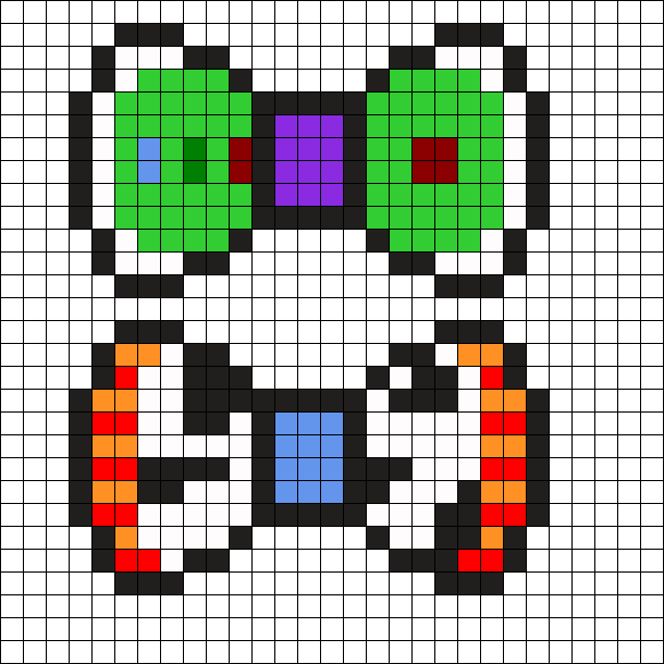 Buzz And Woody Bows Perler Bead Pattern - Bead (610x610), Png Download