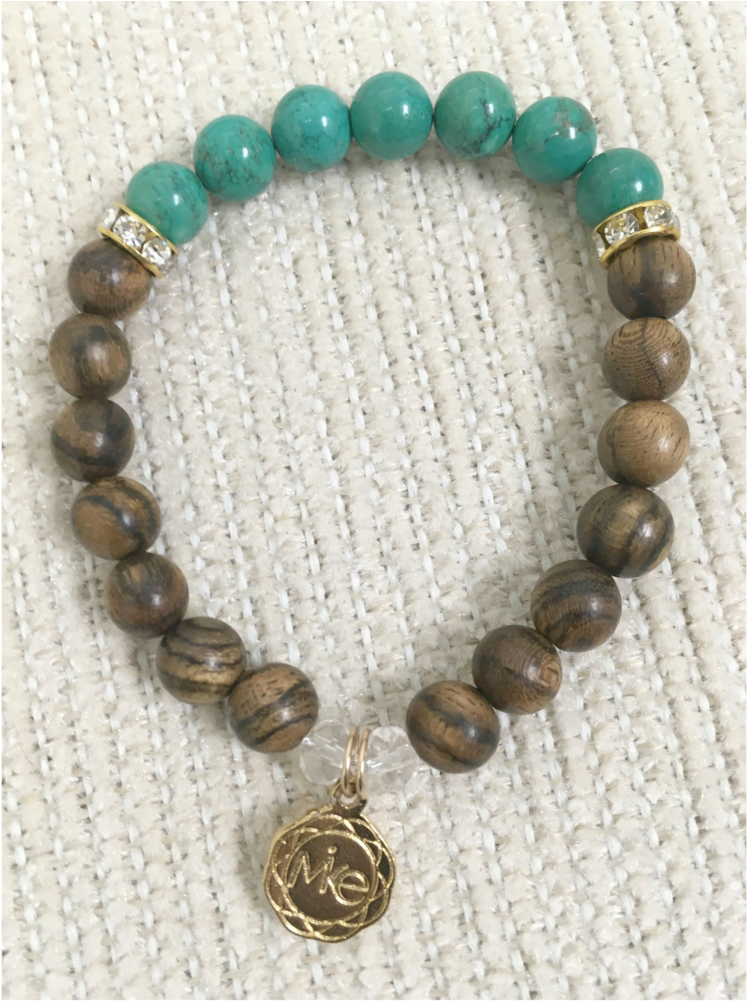 Oit Sandalwood&turq - 8mm - Bracelet (1000x1000), Png Download