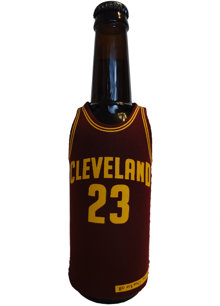 Cleveland Cavaliers Lebron James Bottle Jersey Koozie - Kolder 2384129 Cleveland Cavaliers Lebron James Sleeveless (906x1280), Png Download