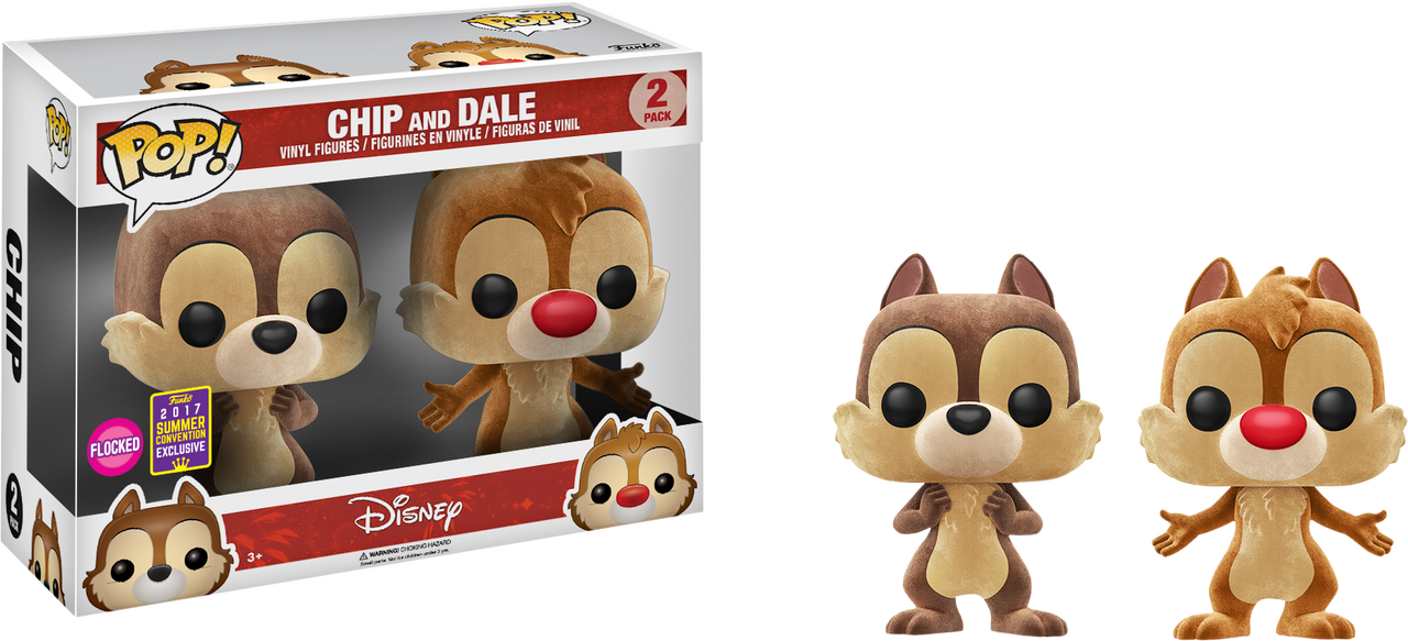 Funko Pop Chip And Dale Flocked (1280x583), Png Download