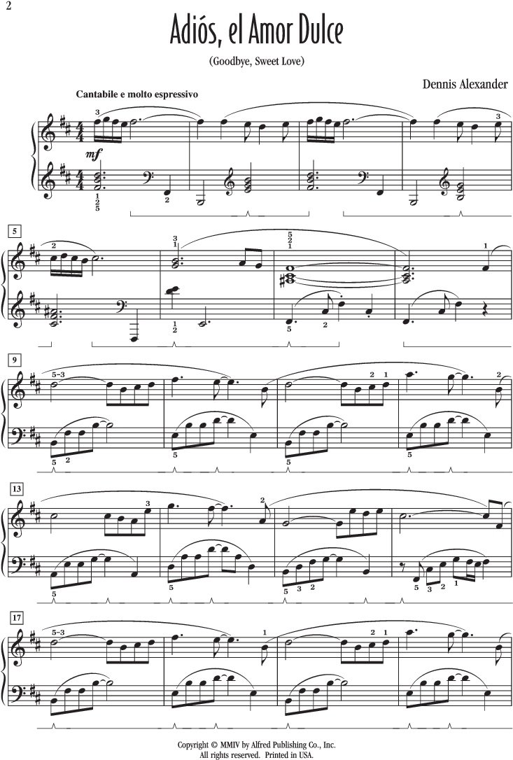 Adios El Amor Dulce Thumbnail Adios El Amor Dulce Thumbnail - Sheet Music (864x1152), Png Download