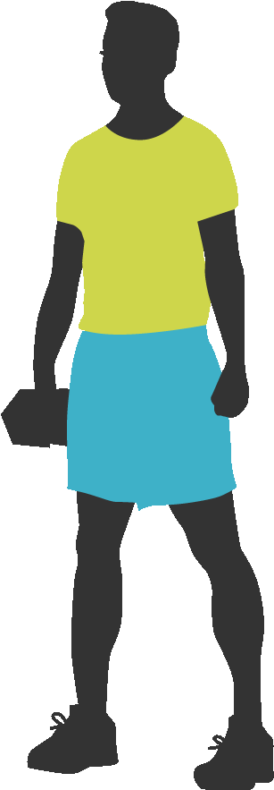 Walking Lunge - Standing (420x947), Png Download