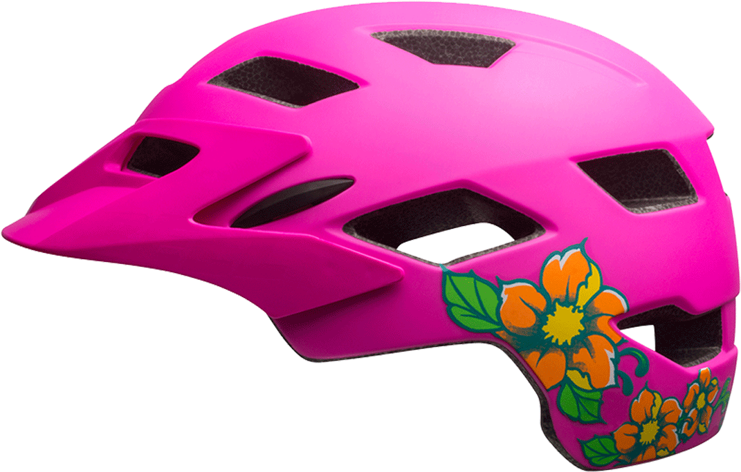 Bell Sidetrack Childs Helmet, Pink Blossom 47-54cm (1200x1200), Png Download