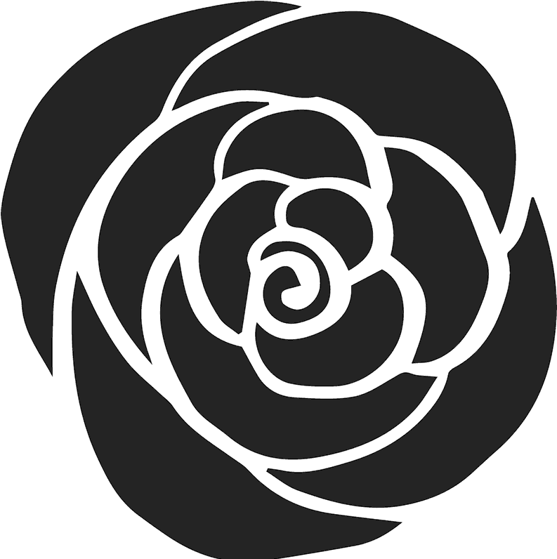 Opened Dark Rose Rubber Stamp - Green (800x800), Png Download