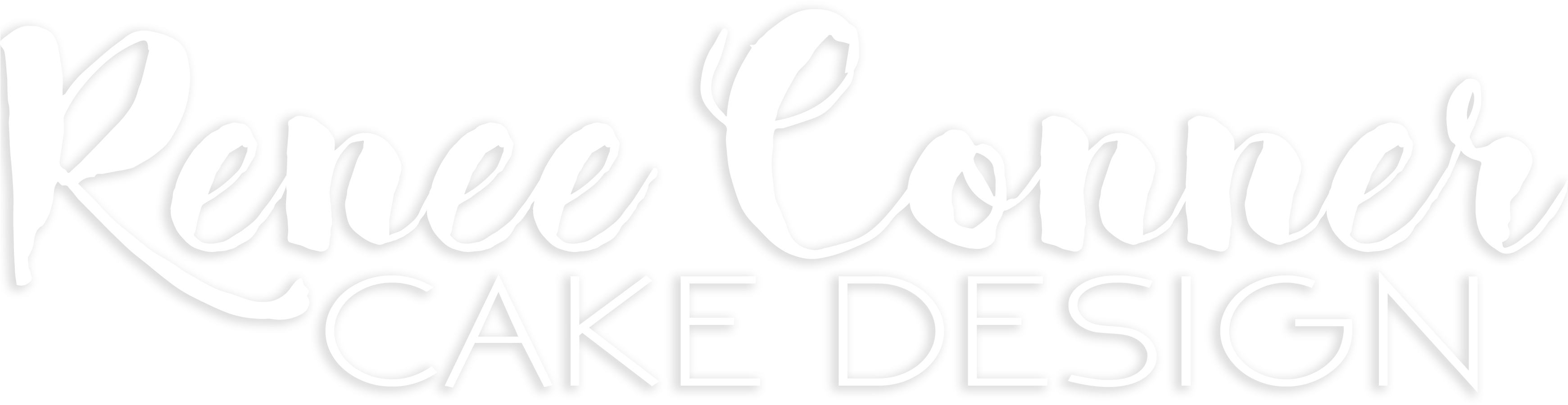 Renee Conner Cake Design - Renee Conner (3481x1120), Png Download