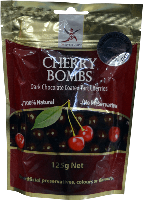 Cherry Bombs - Dr Superfoods Cherry Bombs Dark Choc Coated Tart Cherries (800x800), Png Download