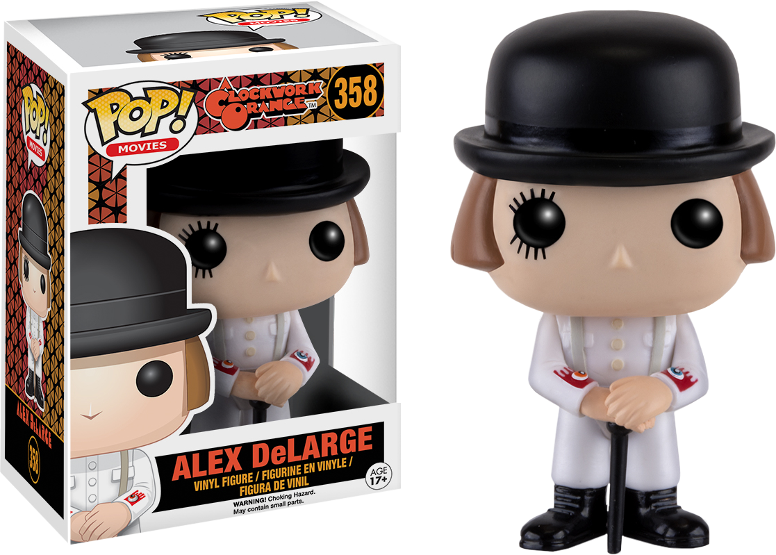 Alex Delarge Pop Vinyl Figure (1117x799), Png Download