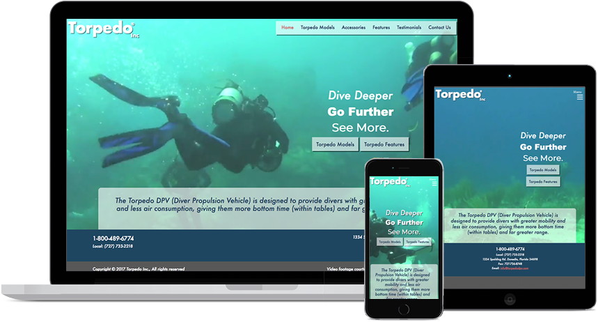 Torpedo Dpv - Website (900x500), Png Download