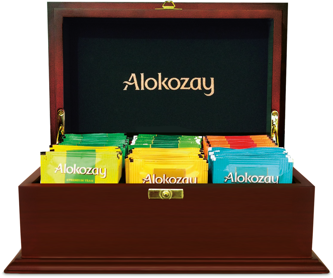 Download Small Tea Chest Alokozay Tea PNG Image with No Background