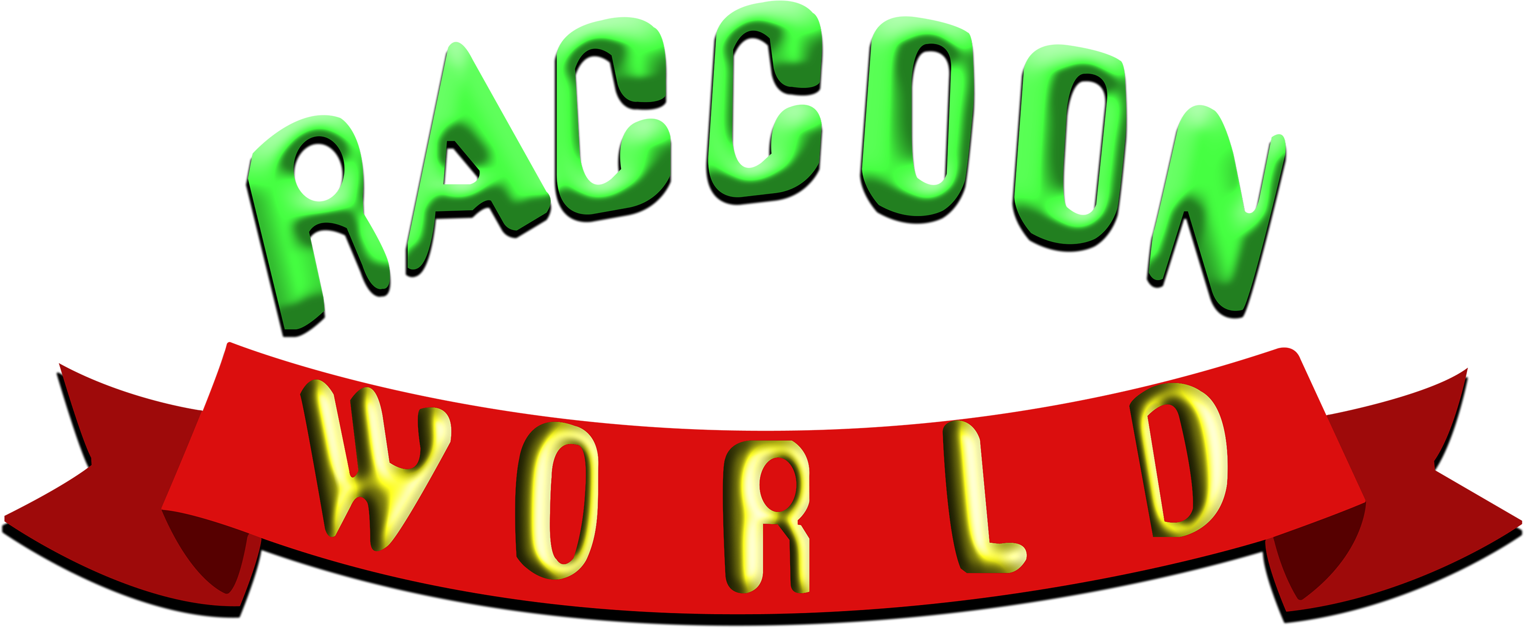 Raccoon - (3000x1245), Png Download