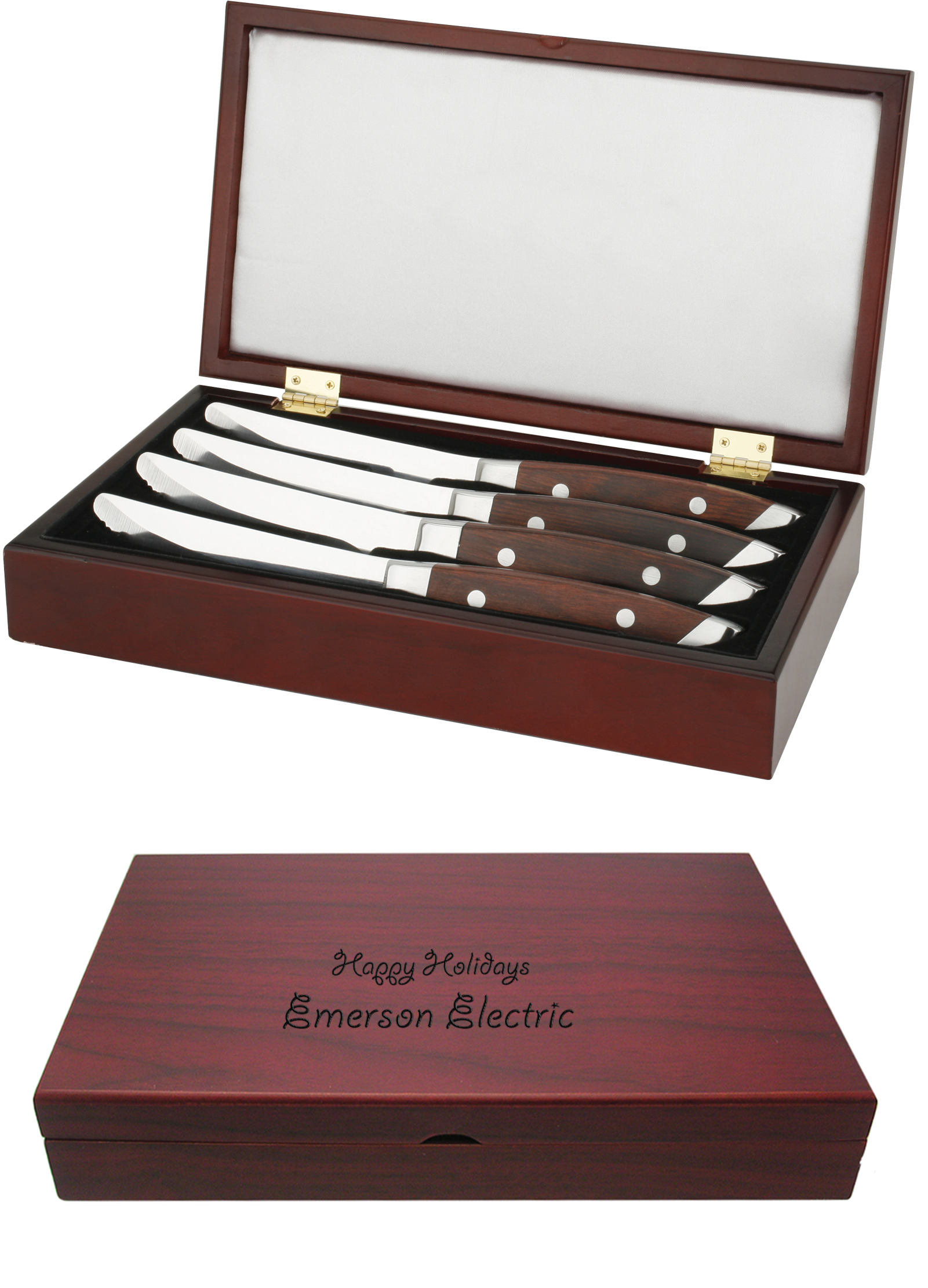 Steak Knife Set - Boston Chop - Steak Knives In Redwood Gift Box 95-bx6705274l (1600x2400), Png Download