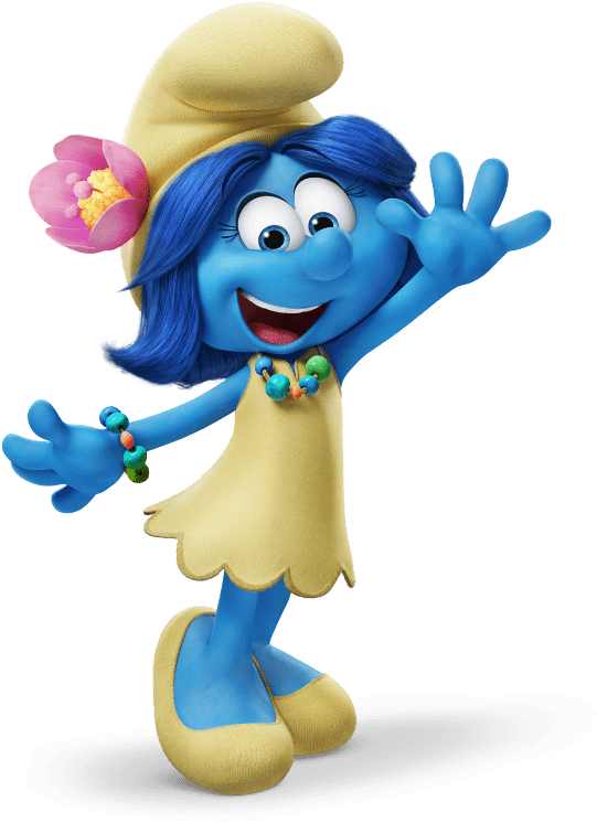 Download - Smurfs The Lost Village Smurf Blossom (553x751), Png Download