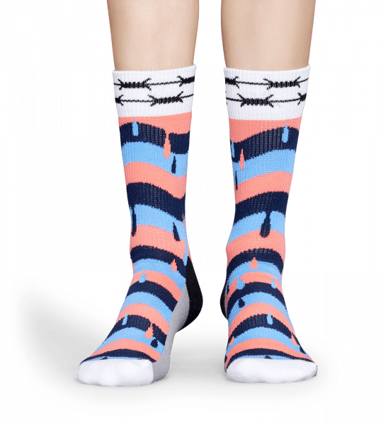 Athletic Montana Drips Sock - Happy Socks Montana (548x600), Png Download