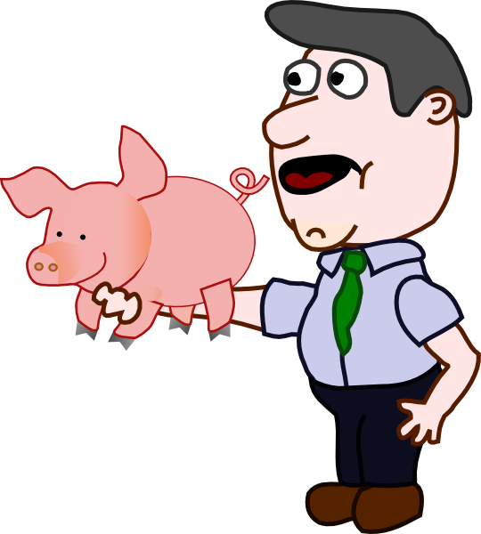 Holding A Pig Icon Png (540x600), Png Download