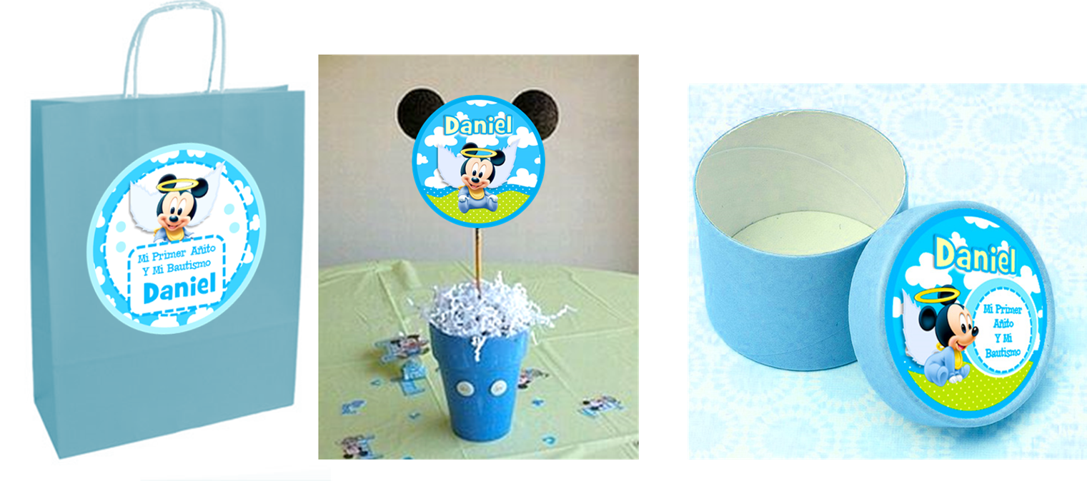 Cartoncito Para Cerrar Bolsitas De Plastico Con Golosinas - Bolsitas De Golosinas Mickey Bebe (1521x674), Png Download