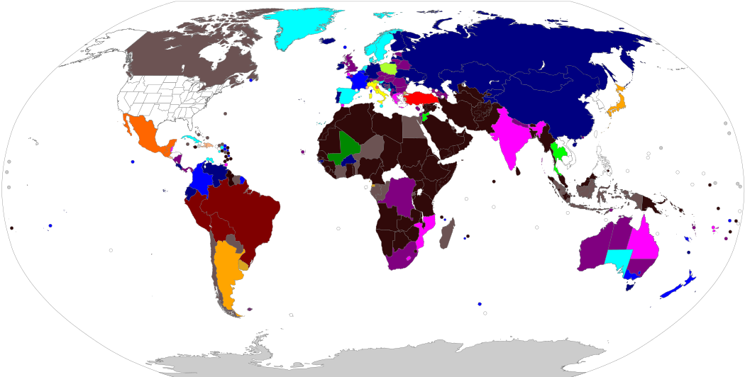 1790 - Countries That Recognize Us (1050x532), Png Download