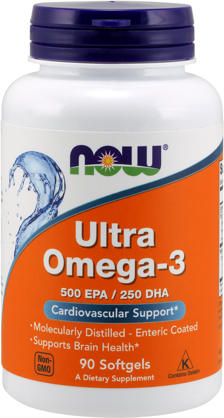 Ultra Omega-3 Softgels - Now Foods Ultra Omega 3 Fish Oil 90 Softgels (489x880), Png Download