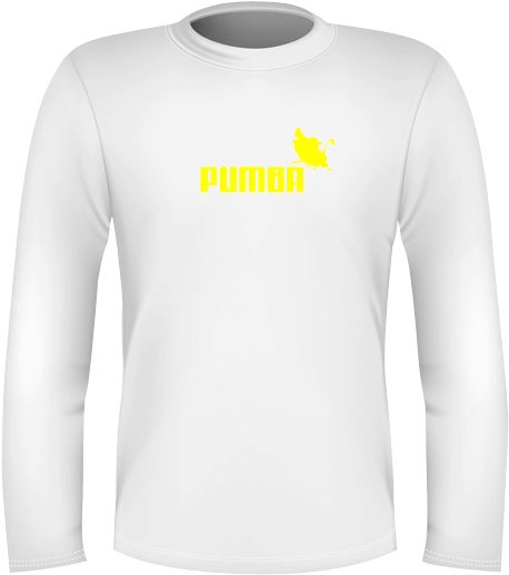 גברים ארוך לבן Pumba - T-shirt (600x600), Png Download