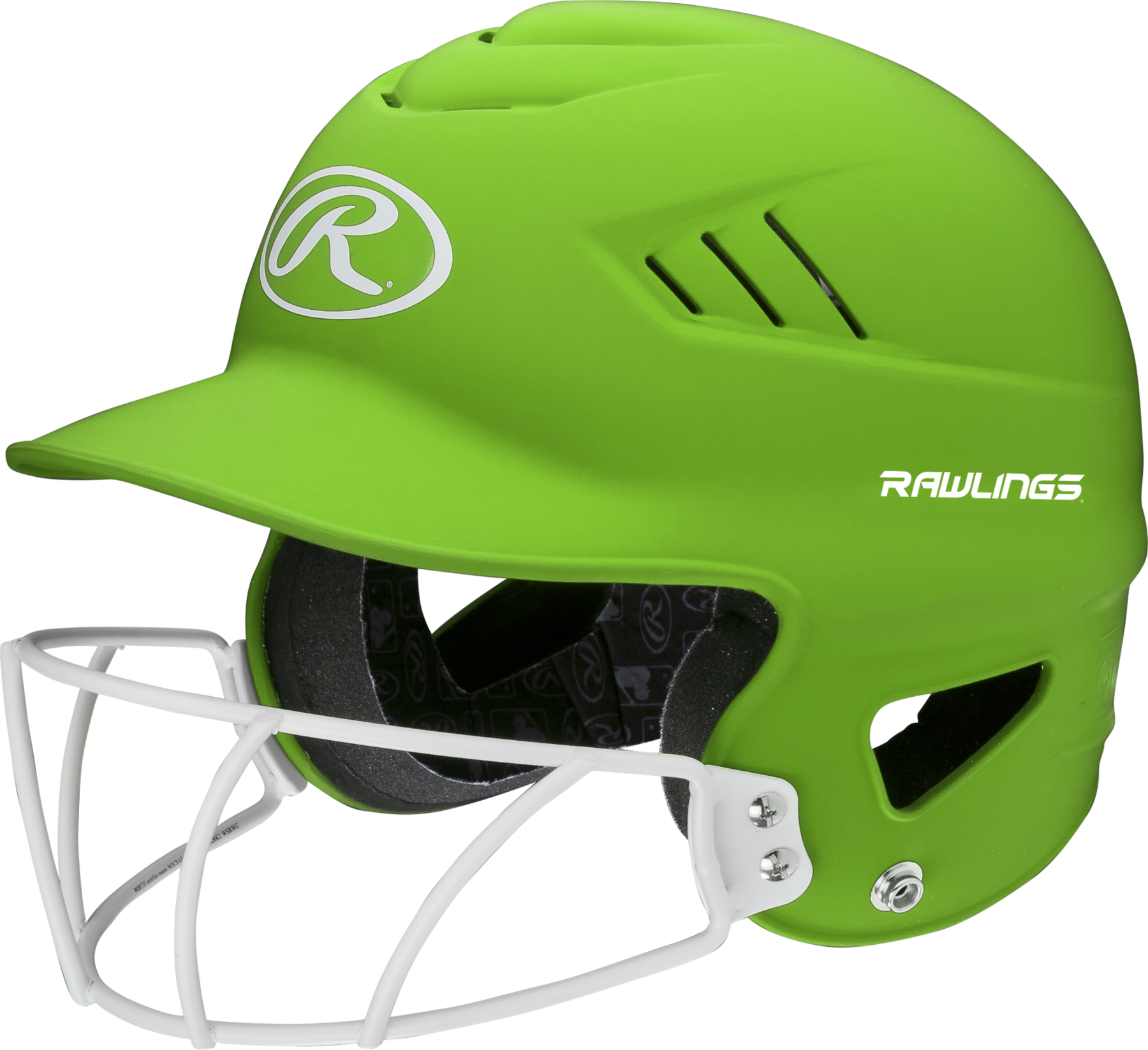 Rawlings Coolflo Highlighter Adult Softball Batting - Softball Batting Helmet (1800x1647), Png Download