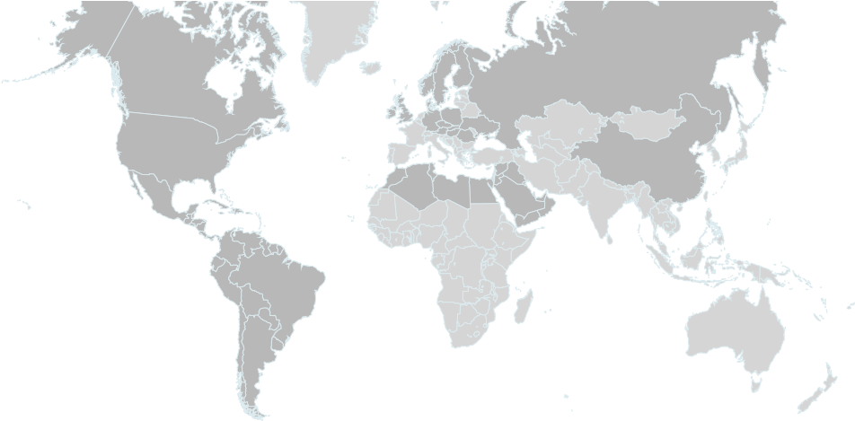 Latin America - World Map (1120x470), Png Download