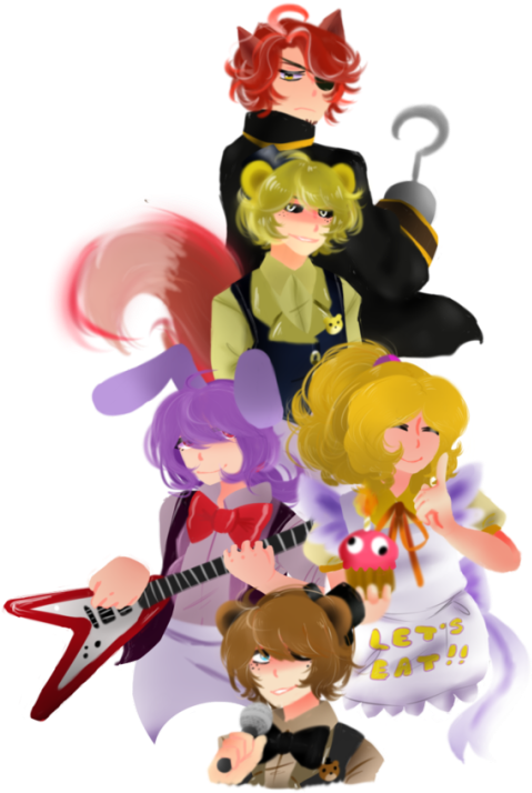 Happy 4th Fnaf Anniversary - Comics (540x722), Png Download