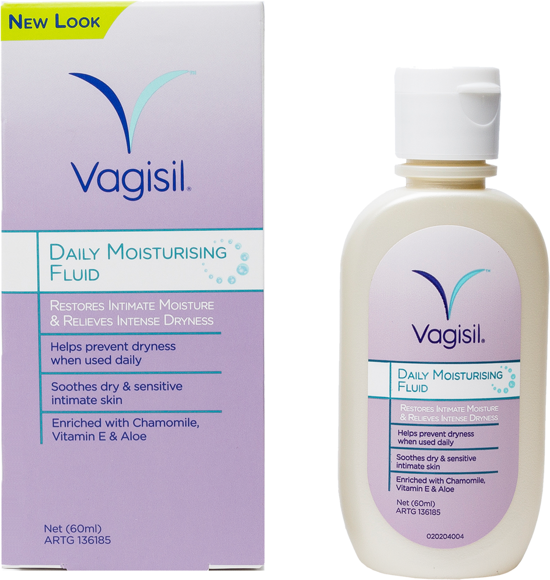Daily Moisturising Fluid 60ml - Vagisil Daily Moisturising Fluid 60ml (1400x1400), Png Download
