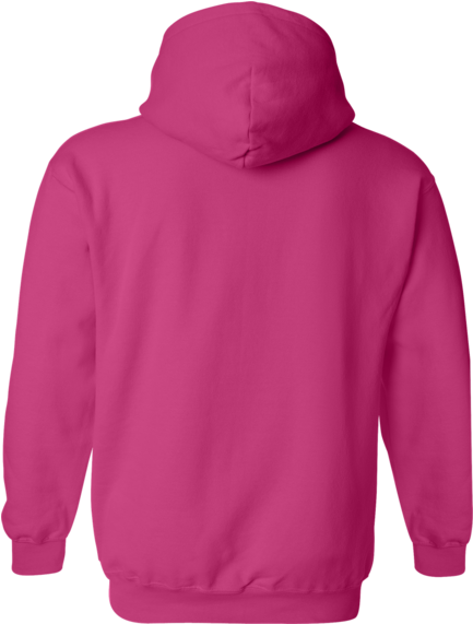 Heavy Blend™ Hooded Sweatshirt - Black Hooded Sweater Back (600x600), Png Download