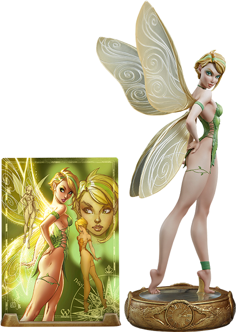 J Scott Campbell Statue Tinkerbell - Sexy Tinkerbell Collectables (480x658), Png Download