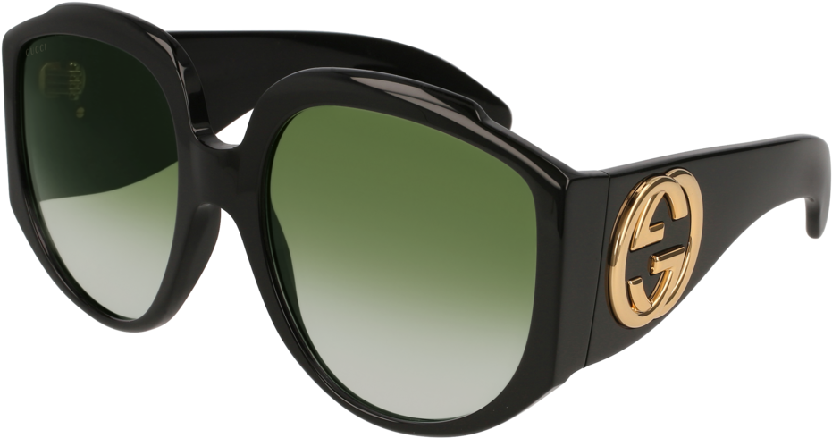 Gucci Gg0151s - Gucci - Statement Sunglasses,black (1000x560), Png Download