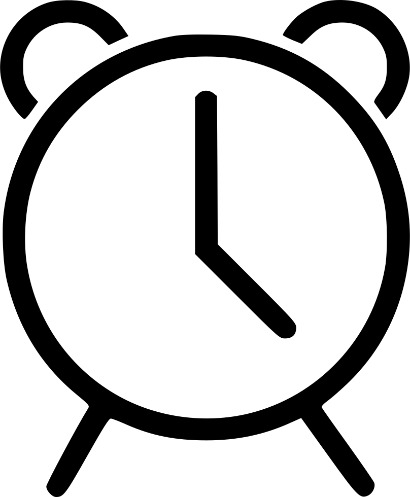 Png File Svg - 알람 시계 아이콘 무료 (808x980), Png Download