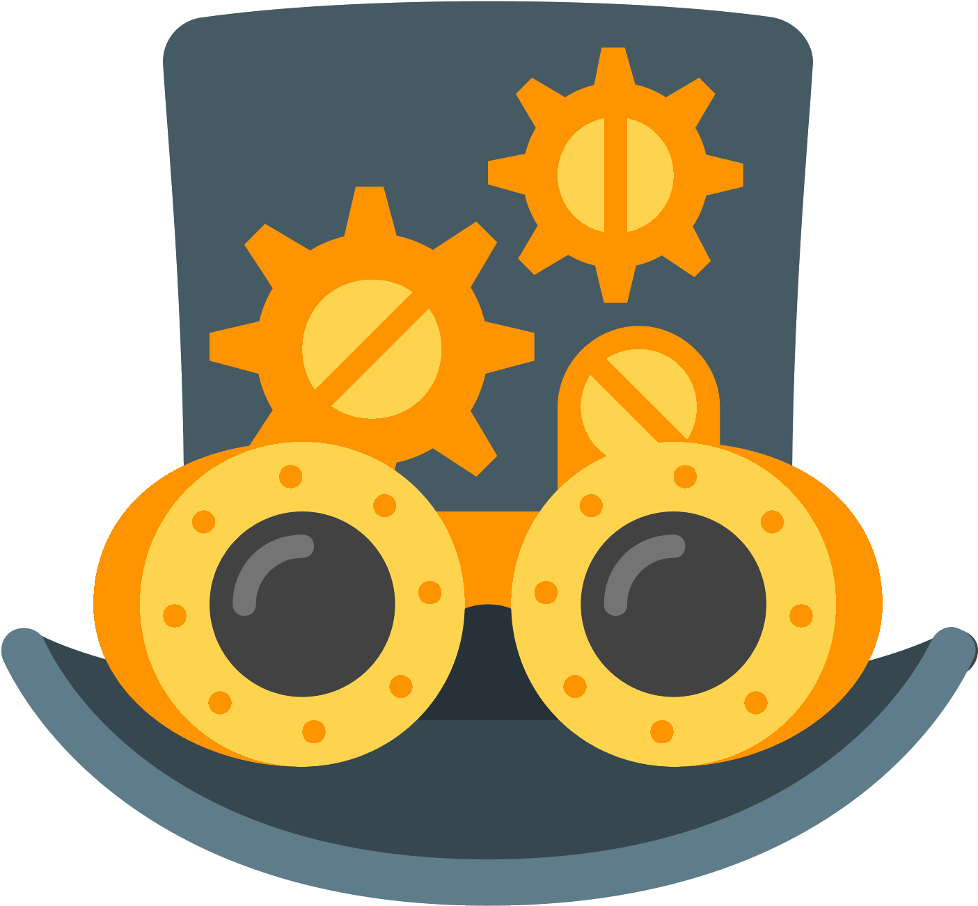 Steampunk Icon (1600x1600), Png Download