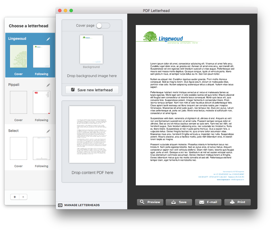 Pdf Letterhead Runs On Your Mac With Os X - Letter Head Pages (961x822), Png Download