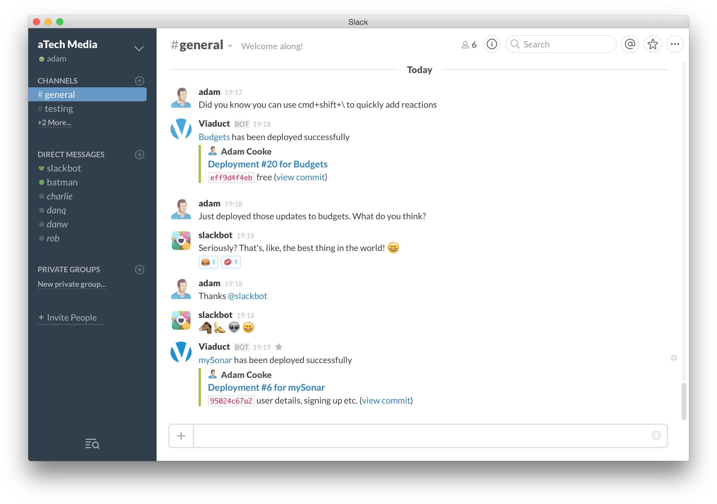 To Set Up Some Slack Integration, Just Head Over To - Slack Chat (2490x1754), Png Download