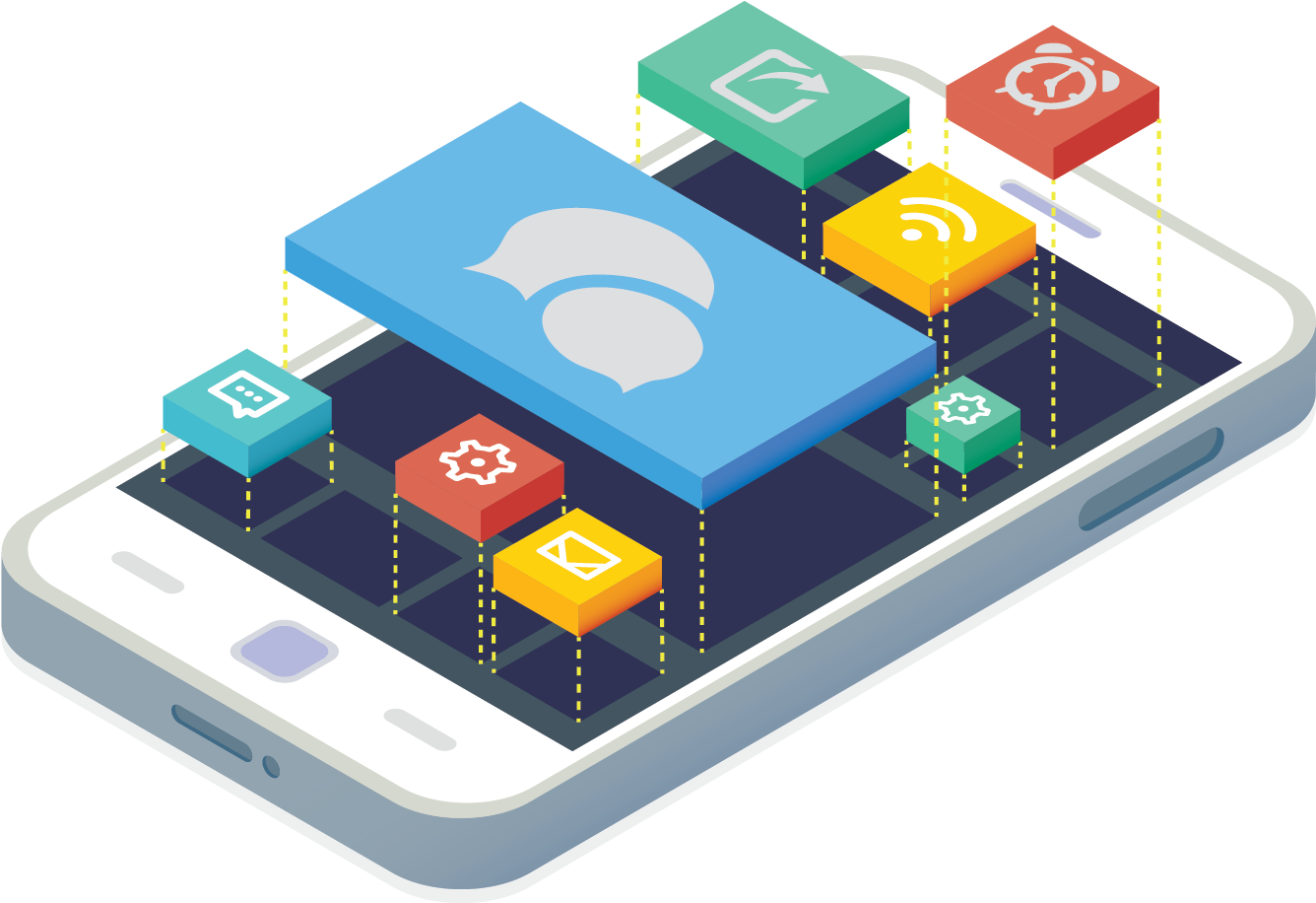 For Each Of The Offers, The System Can Define Custom - App Development (1384x931), Png Download