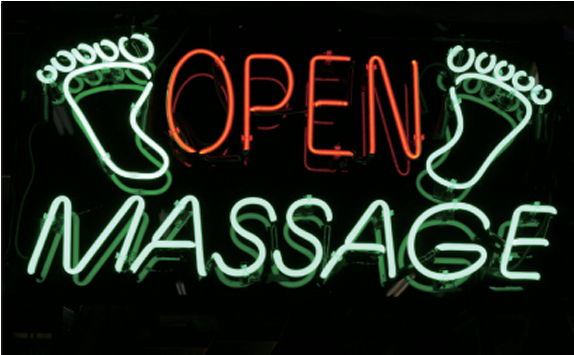 Neon Open Massage Sign - Neon Sign (640x480), Png Download