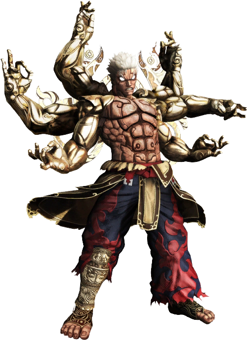 Asura's Wrath Six Arms (520x708), Png Download