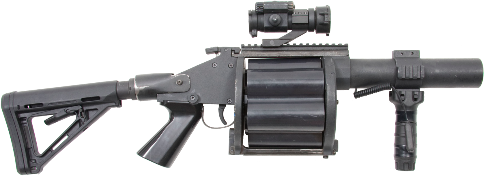 Grenade Launcher Png Transparent - Grenade Launcher Real (1748x772), Png Download
