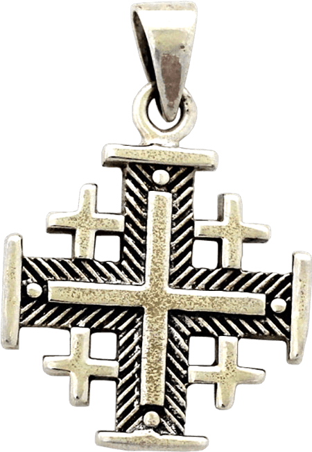 Sterling Silver Jerusalem Cross - Church Of The Holy Sepulchre (650x650), Png Download