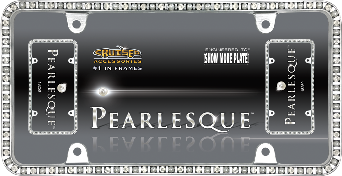 Pearlesque, Chrome/clear - Cruiser Accessories Pearlesque Chrome/clear License (1200x667), Png Download