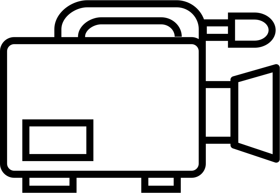 Png File Svg - Video Camera (981x678), Png Download