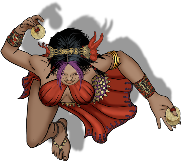 Townsfolk Dancer 02 Xhi - D&d Dancer Token (700x694), Png Download