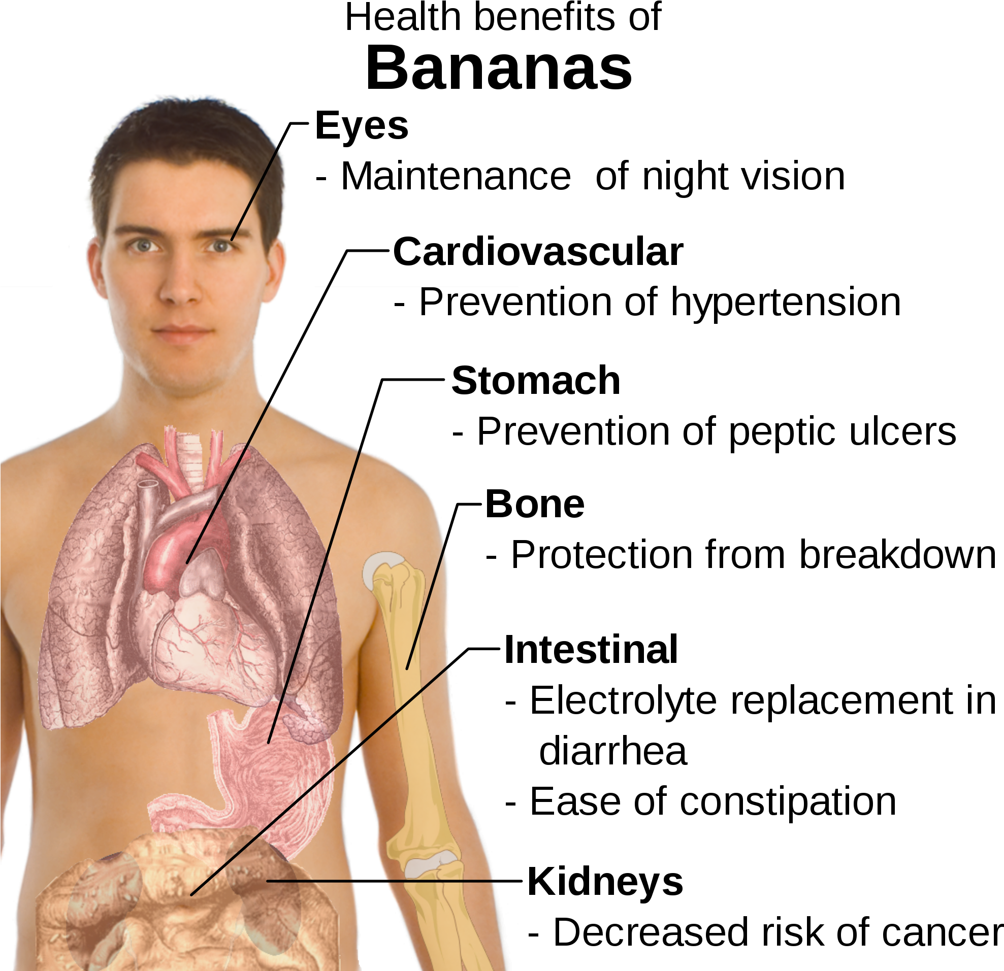 Open - Benefits Of Eating Bananas (2000x1933), Png Download