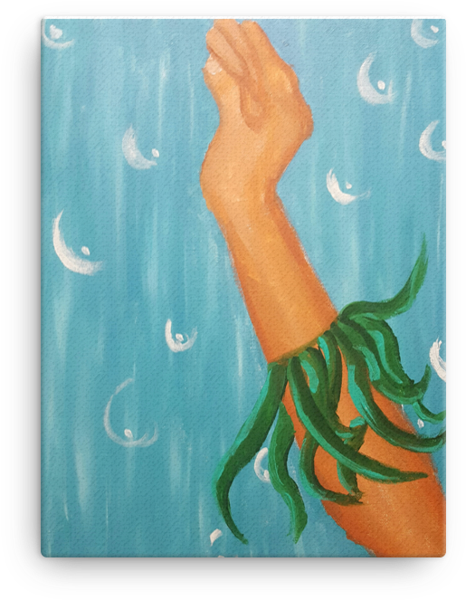 Reaching The Surface Canvas - Visual Arts (1000x1000), Png Download