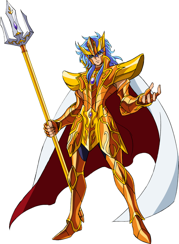 Poseidon - Saint Seiya Poseidon Manga (705x960), Png Download