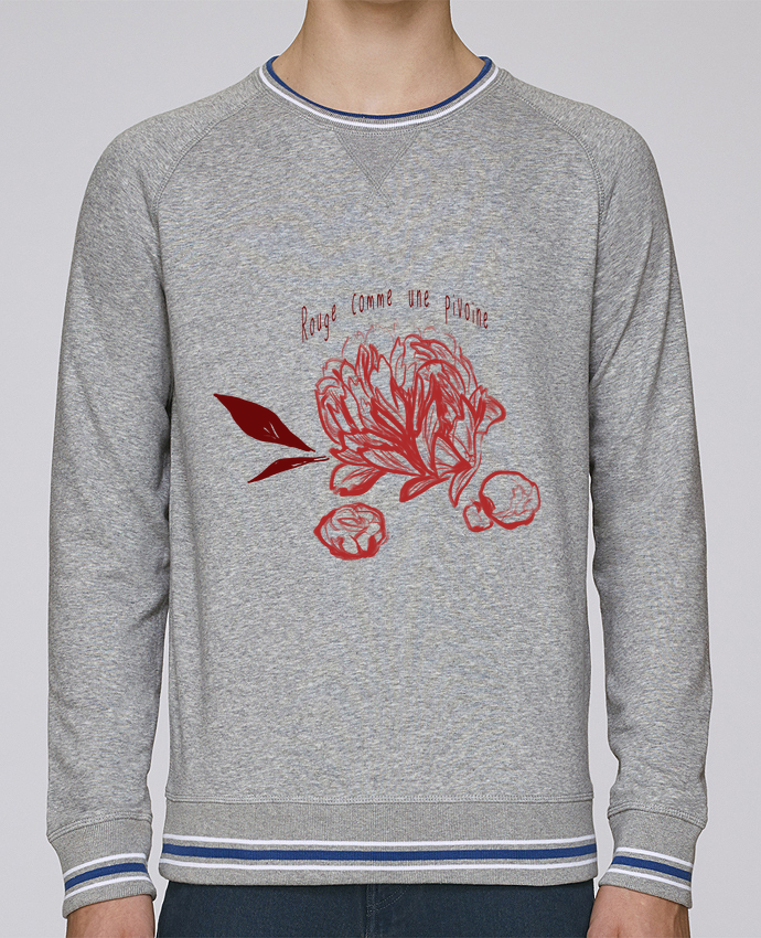 Sweat Col Rond Homme Stanley Strolls Tipped Rouge Comme - Collar (690x850), Png Download