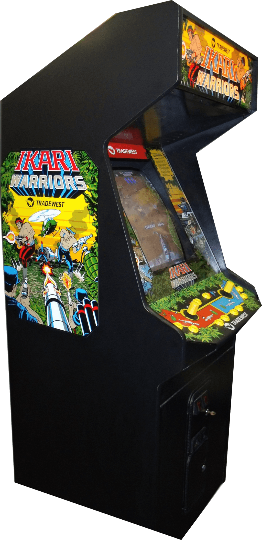 Ikariwarriorscabinet - Ikari Warriors (1024x2107), Png Download