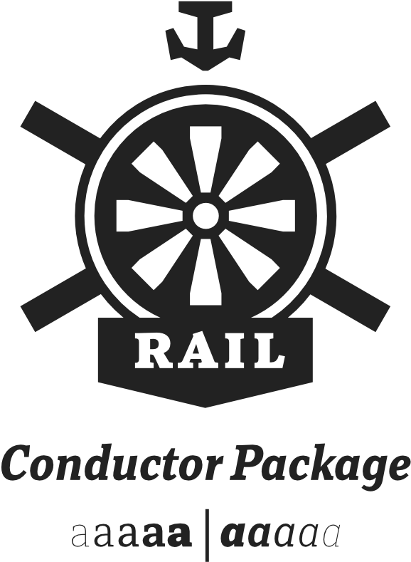 Rail Logo Conductor - Font Family (1000x1000), Png Download