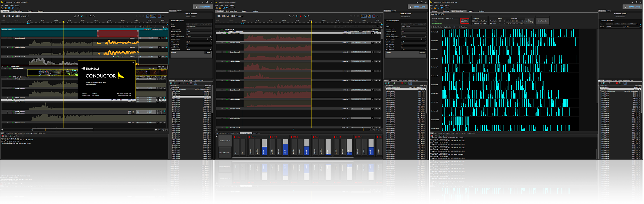 Stand Alone Audio Dmx 512 Player (2048x651), Png Download